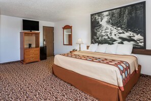 In-room safe, blackout curtains, iron/ironing board