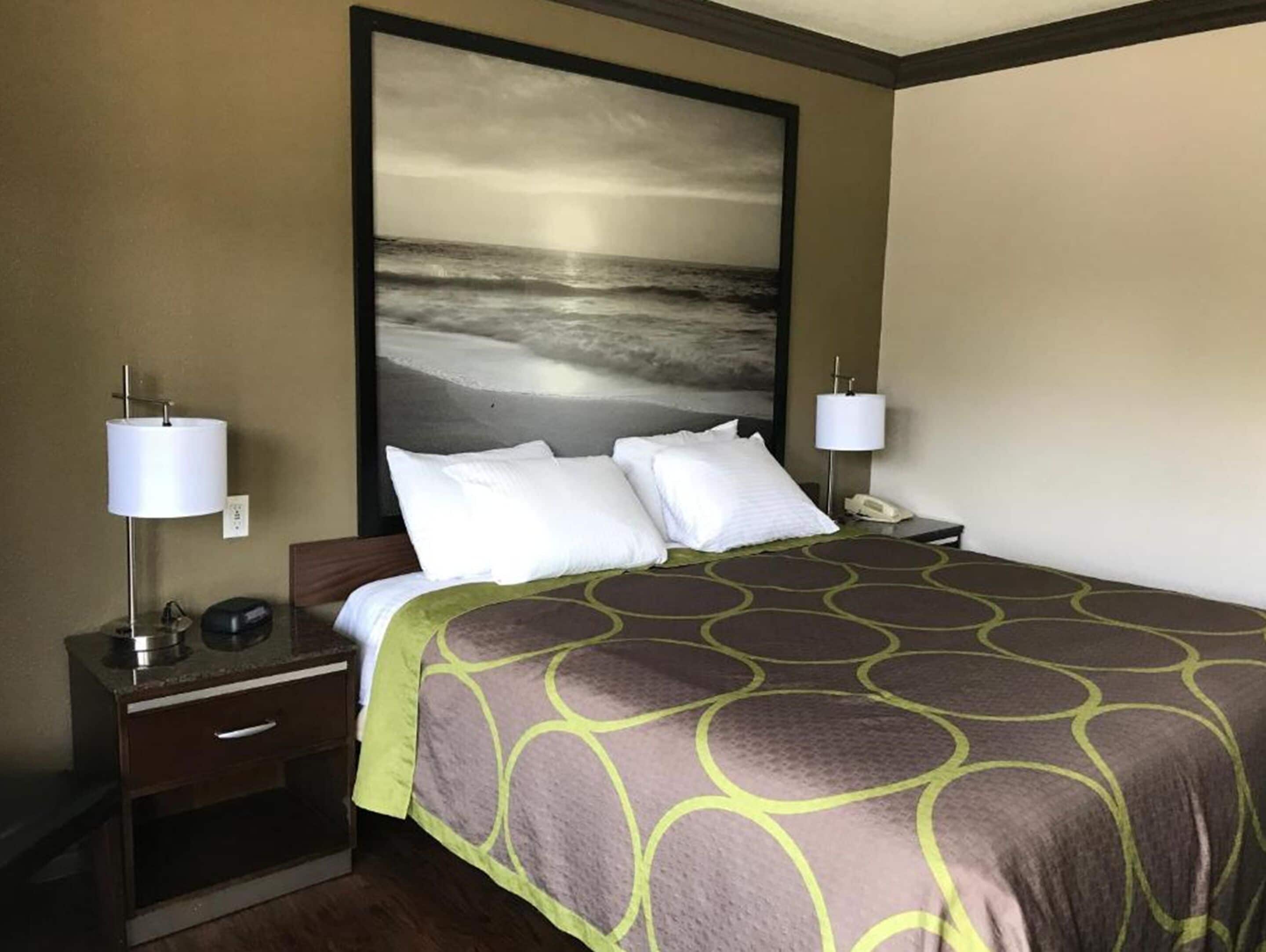 1 bedroom, desk, laptop workspace, iron/ironing board