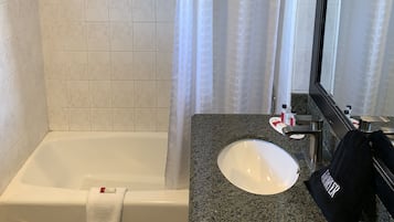 Free toiletries, hair dryer, towels