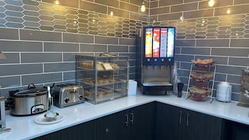 Free daily buffet breakfast