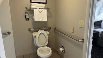 Standard Room, 1 King Bed, Accessible, Non Smoking | Hypo-allergenic bedding available, memory foam beds, desk