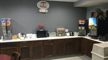 Free daily on-the-go breakfast