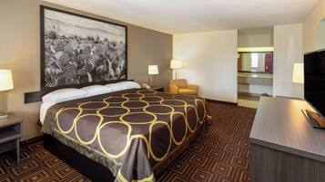 客房, 1 張特大雙人床, 非吸煙房 | 熨斗/熨衣板、免費無線上網、床單