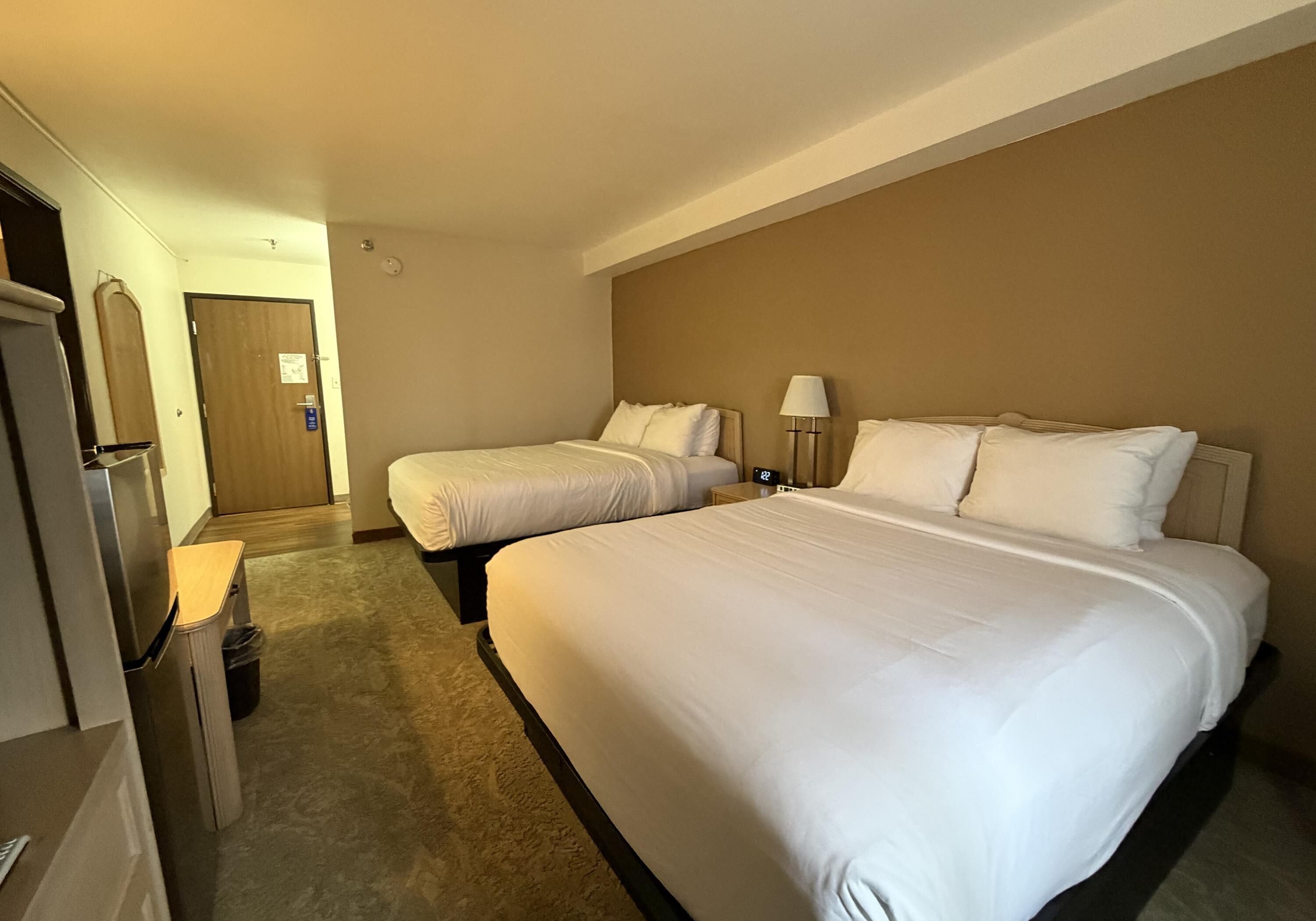 Standard Room, 2 Queen Beds, Non Smoking | Individually furnished, desk, laptop workspace, iron/ironing board