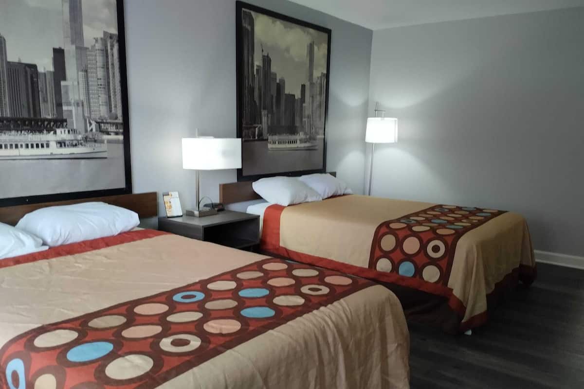 Double Room, 2 Double Beds | Desk, cribs/infant beds, rollaway beds, free WiFi