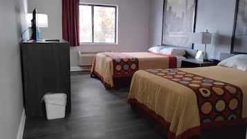 Double Room, 2 Double Beds | Desk, cribs/infant beds, rollaway beds, free WiFi