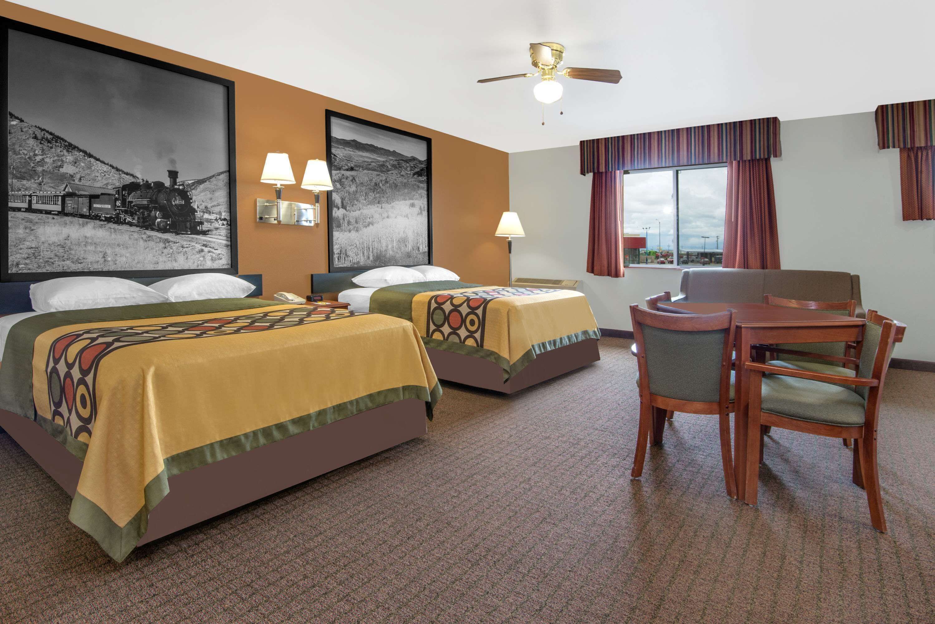 Premium bedding, desk, blackout drapes, iron/ironing board