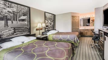 Desk, iron/ironing board, free cribs/infant beds, rollaway beds