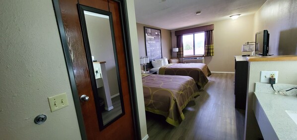 Room, 2 Double Beds, Non Smoking | Soundproofing, iron/ironing board, free cribs/infant beds, rollaway beds
