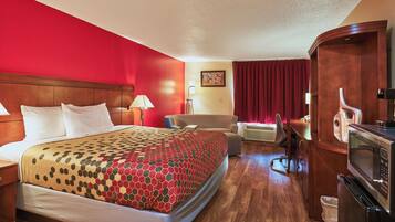 Room, 1 King Bed, Non Smoking | Desk, iron/ironing board, free WiFi, bed sheets
