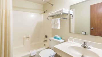 Hair dryer, towels