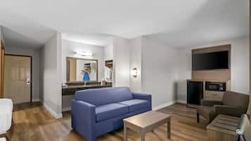 Suite, 2 camas Queen size, para no fumadores | Escritorio, camas extra, wifi gratis y ropa de cama