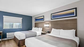 Suite - 2 queensize-senge - ikke-ryger | Skrivebord, ekstra senge (tillægsgebyr), gratis Wi-Fi, sengetøj