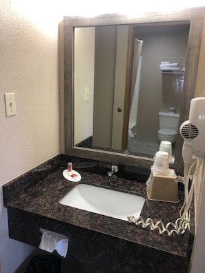 Free toiletries, hair dryer, towels