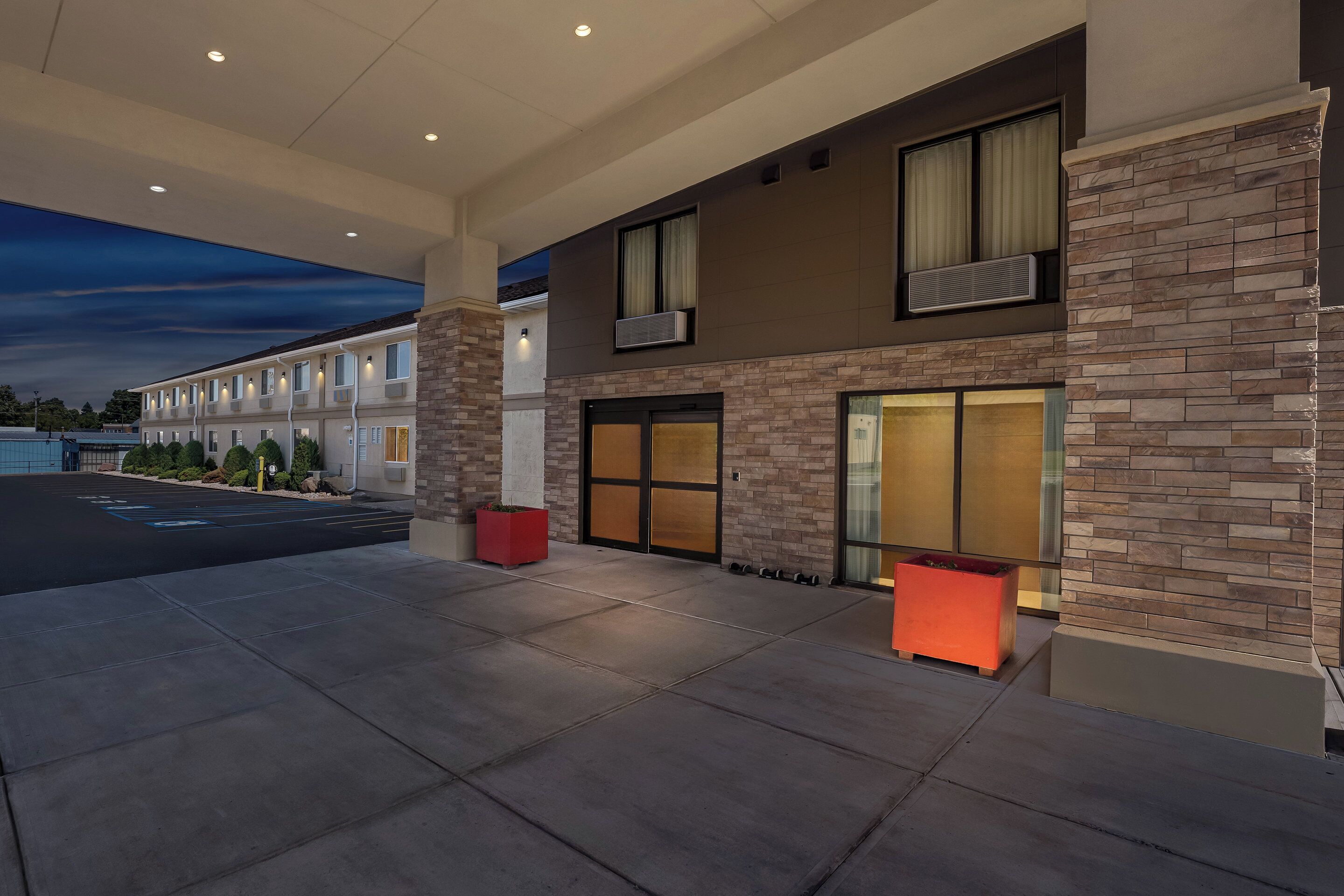 Front of property – evening/night