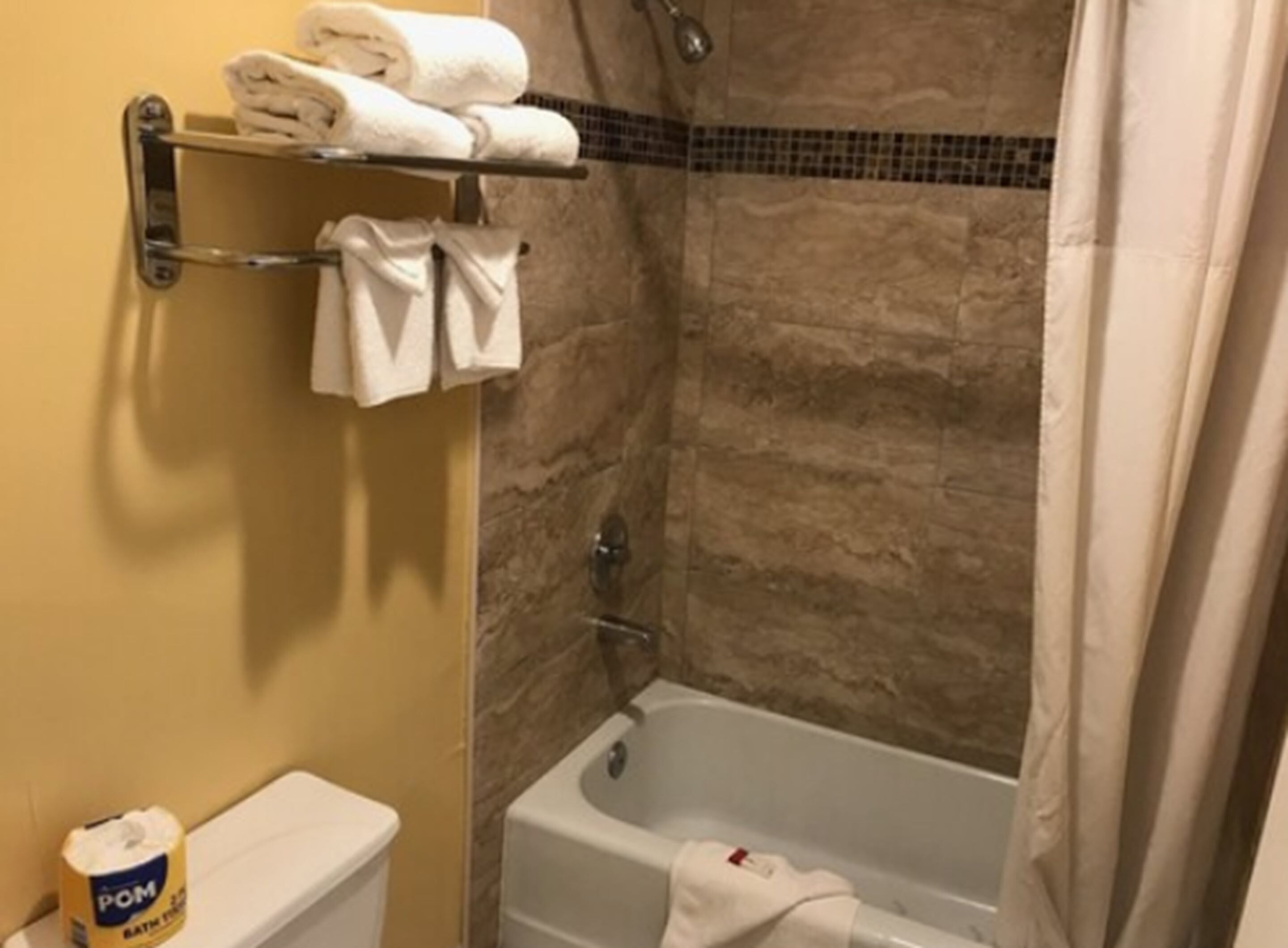 free toiletries, hair dryer, towels, soap