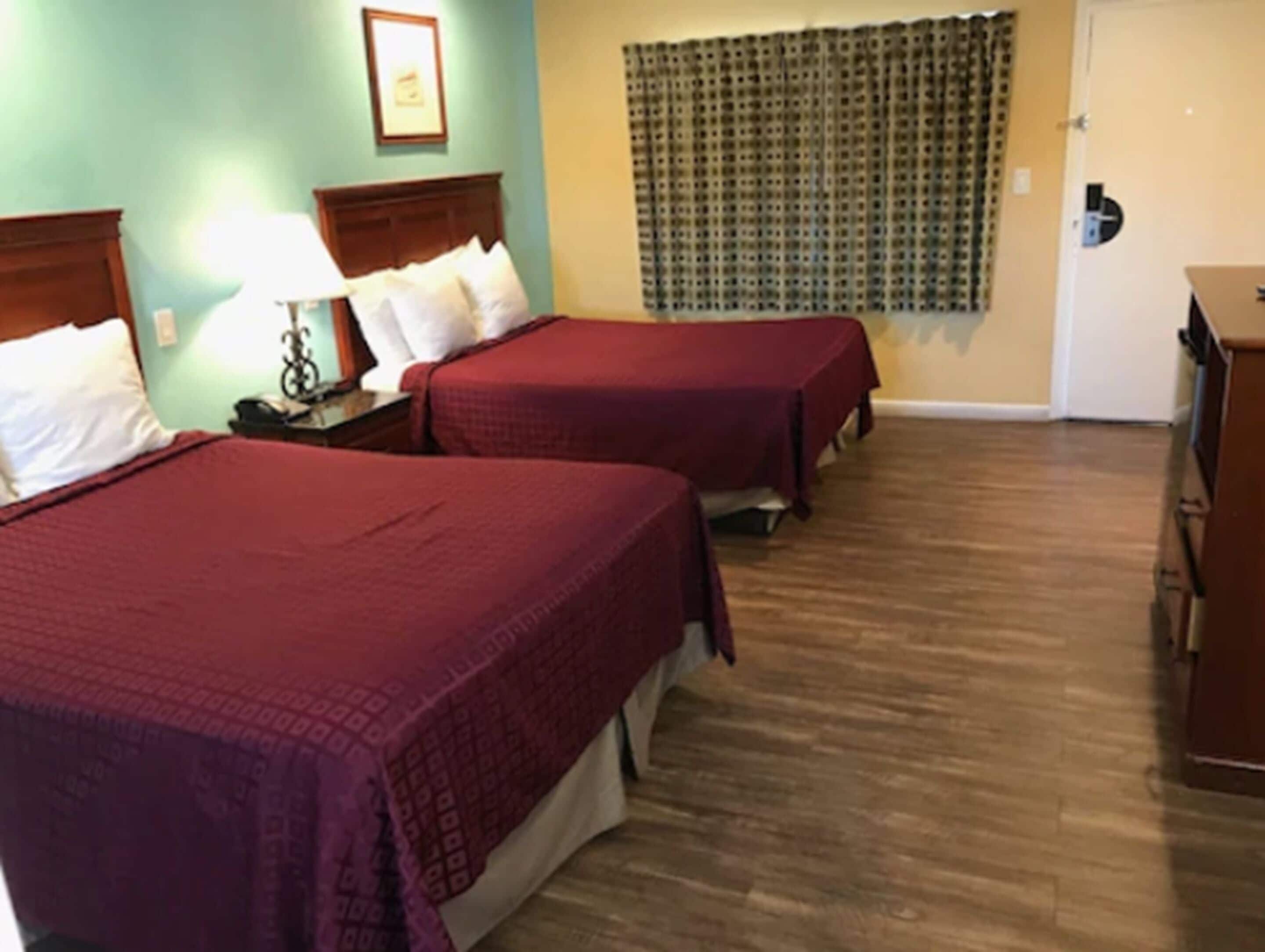 deluxe room, 2 queen beds, non smoking | 1 bedroom, hypo-allergenic bedding, desk, iron/ironing board