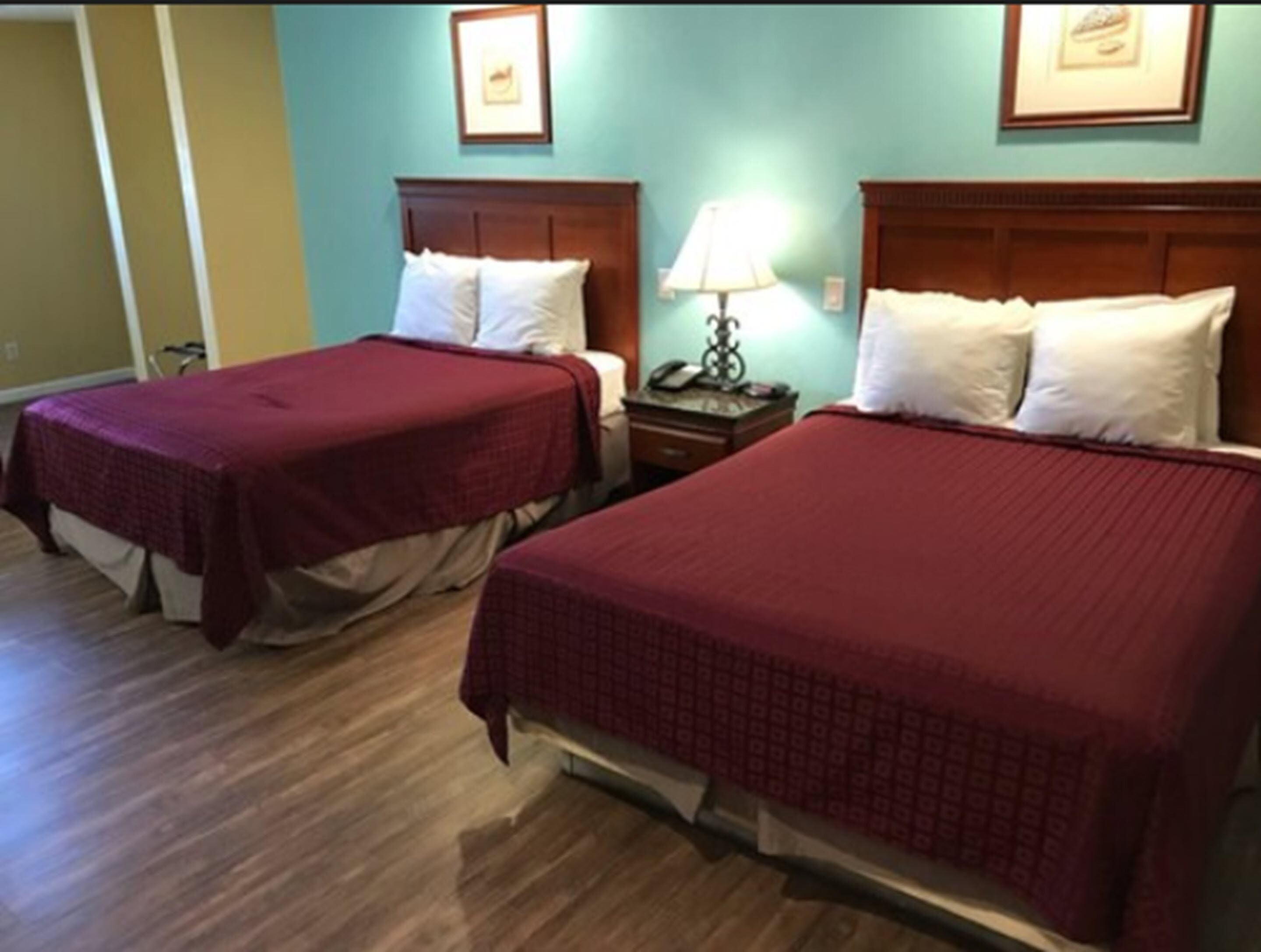 deluxe room, 2 queen beds, non smoking | 1 bedroom, hypo-allergenic bedding, desk, iron/ironing board