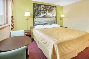 Standard Room, 1 King Bed, Accessible, Non Smoking | Desk, laptop workspace, blackout drapes, iron/ironing board - Super 8 by Wyndham Normal Bloomington (Normal)