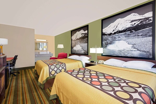 Escritorio, espacio para trabajar con laptop y cunas gratuitas