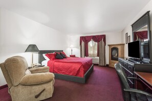 Desk, blackout curtains, iron/ironing board, rollaway beds