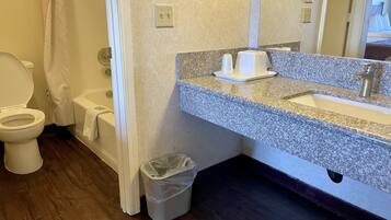 Free toiletries, hair dryer, towels