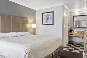 Desk, iron/ironing board, free WiFi, bed sheets