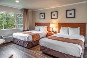 Room, 2 Queen Beds, Non Smoking | In-room safe, blackout drapes, iron/ironing board, free WiFi