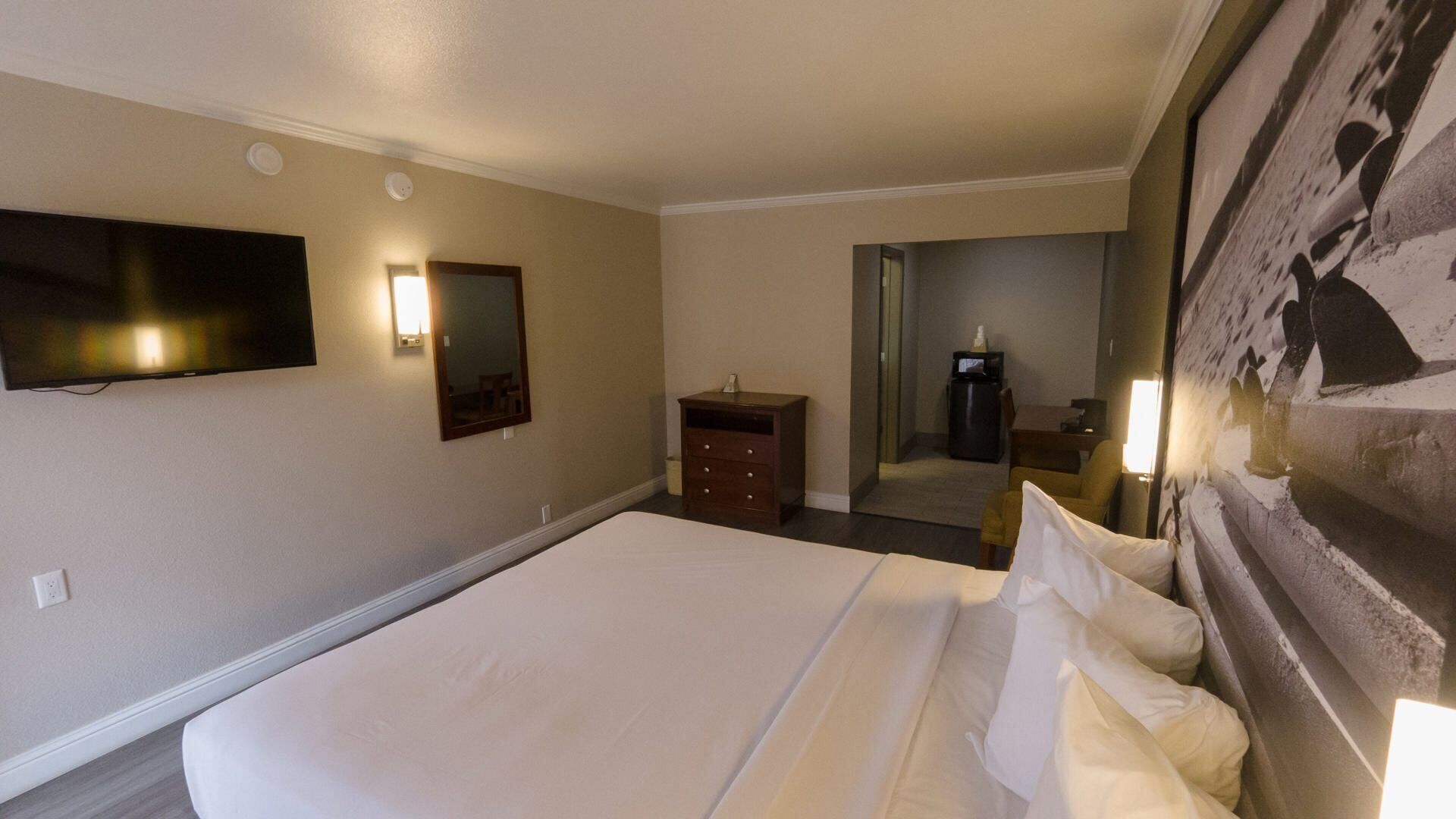 Desk, iron/ironing board, cribs/infant beds, rollaway beds