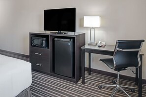 Premium bedding, pillowtop beds, desk, iron/ironing board