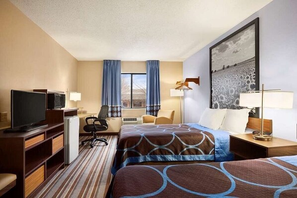 In-room safe, desk, laptop workspace, iron/ironing board