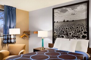 In-room safe, desk, laptop workspace, iron/ironing board