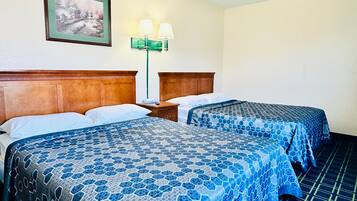 Deluxe Room, 2 Queen Beds | Soundproofing, WiFi (free), alarm clocks, bed sheets