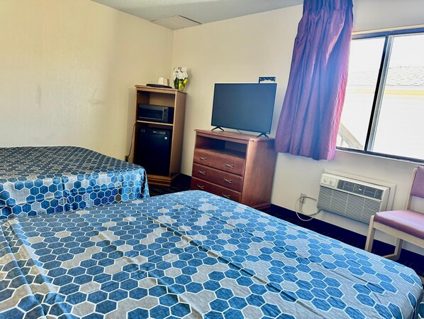 Deluxe Room, 2 Queen Beds | Soundproofing, free WiFi, bed sheets, alarm clocks