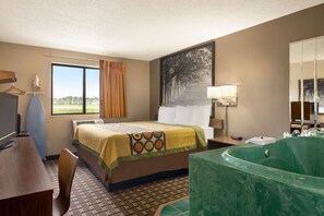 룸, 킹사이즈침대 1개, 온수 욕조 | 책상, 다리미/다리미판, 무료 WiFi, 침대 시트