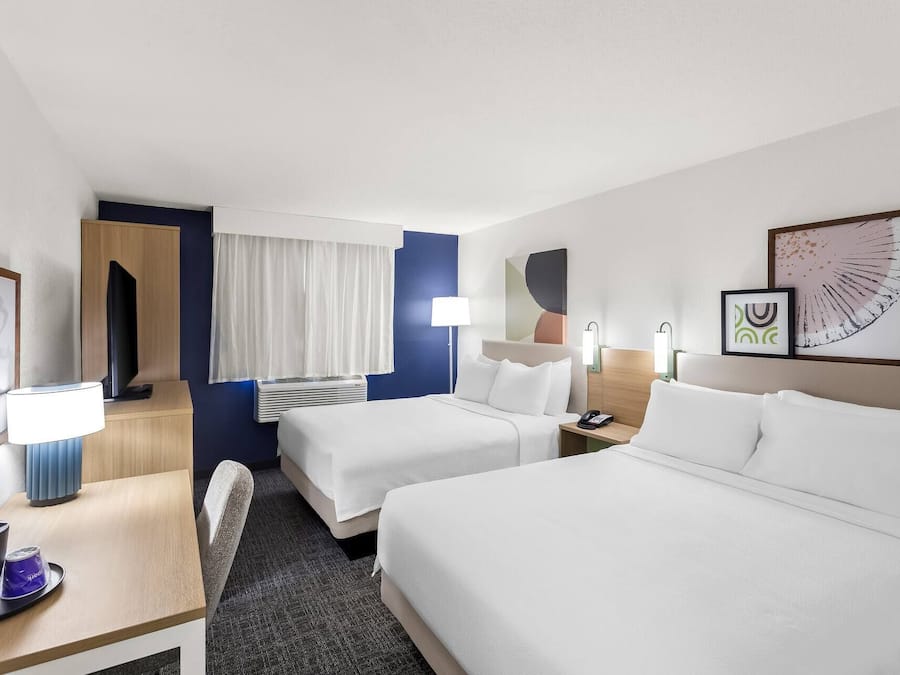 Room, 2 Queen Beds | Desk, iron/ironing board (on request), free WiFi, bed sheets
