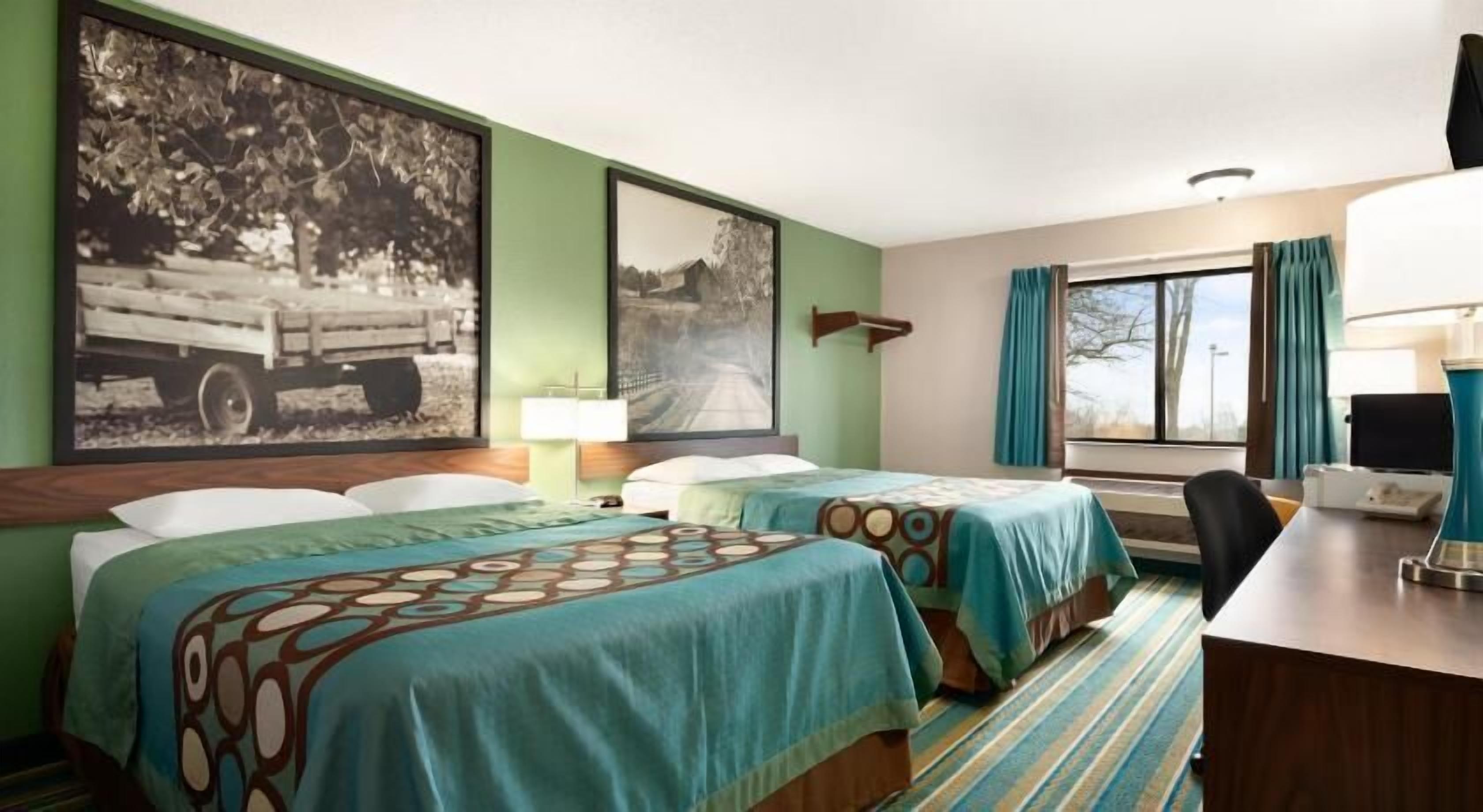 In-room safe, desk, laptop workspace, blackout drapes