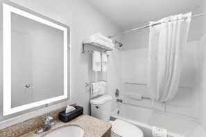 Standard Room, 2 Double Beds, Non Smoking | Desk, bed sheets