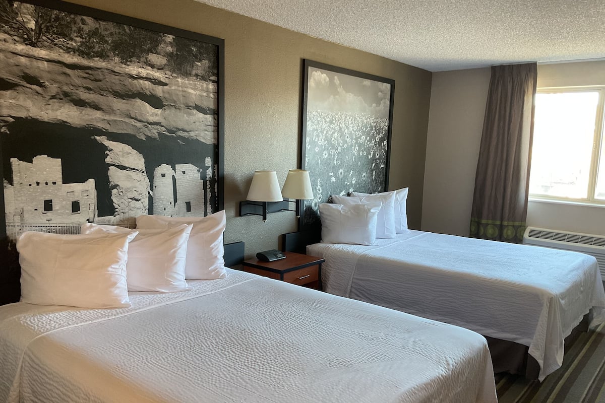Standard Room, 2 Queen Beds | Desk, laptop workspace, cribs/infant beds, rollaway beds