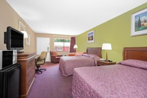 Room, 2 Double Beds, Smoking, Refrigerator & Microwave | 1 bedroom, Frette Italian sheets, in-room safe, desk