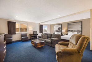 Blackout curtains, iron/ironing board, rollaway beds, free WiFi