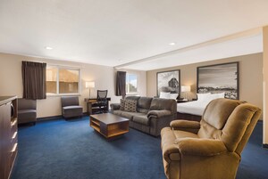 Blackout drapes, iron/ironing board, rollaway beds, free WiFi