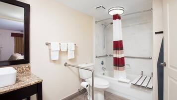 Rom – deluxe, 1 kingsize-seng, tilgjengelighetstilpasset (Smoke Free) | Bad