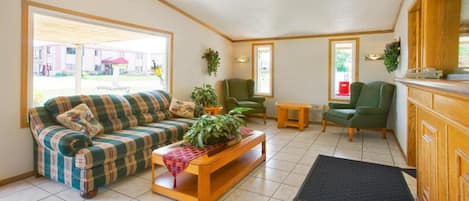 Sitteområde i lobbyen