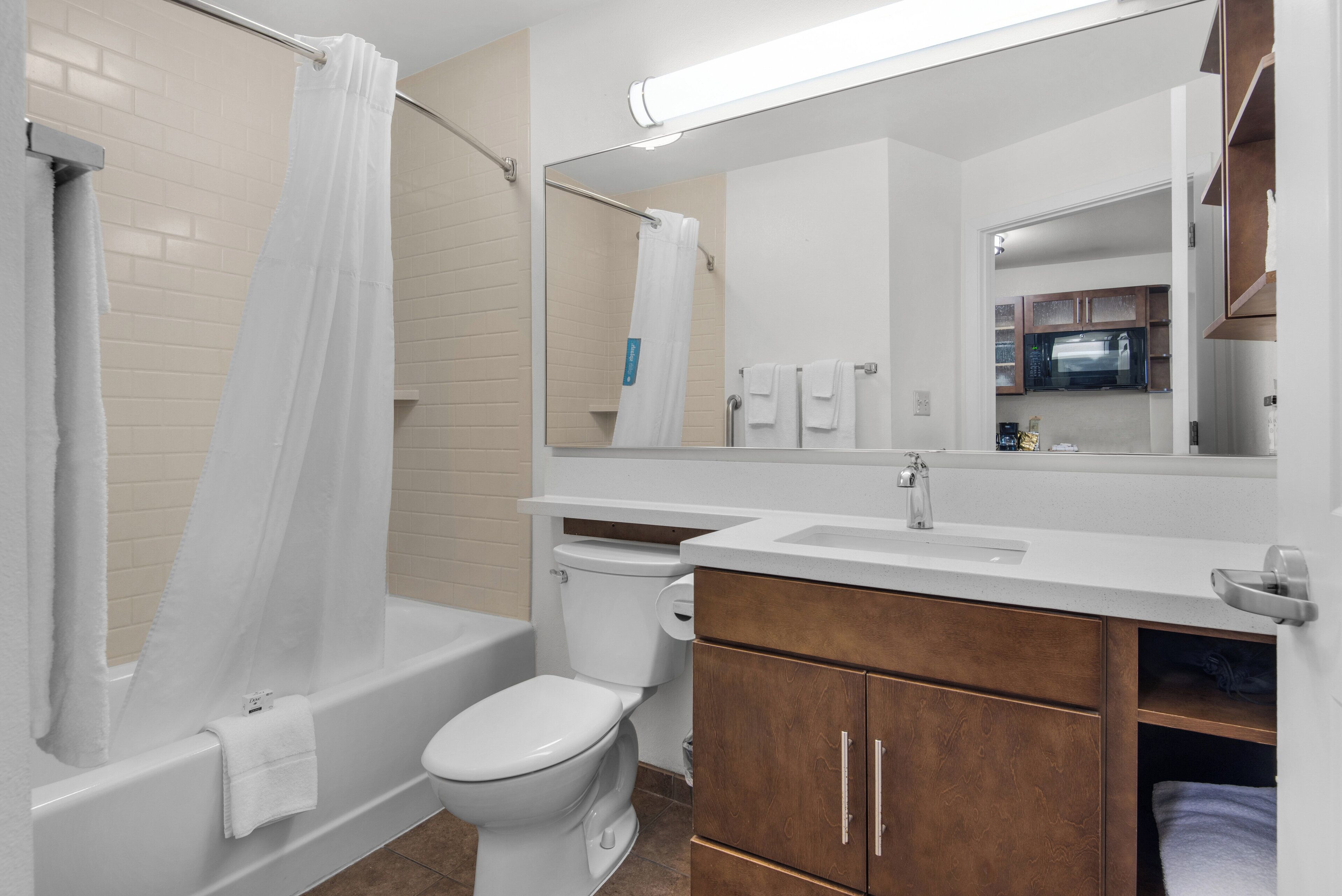 1 bedroom, desk, laptop workspace, iron/ironing board