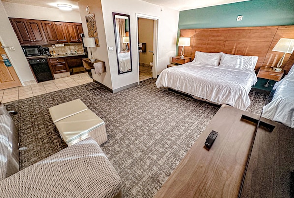 Premium bedding, pillow-top beds, in-room safe, desk
