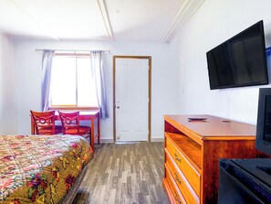 Desk, Internet, bed sheets, alarm clocks