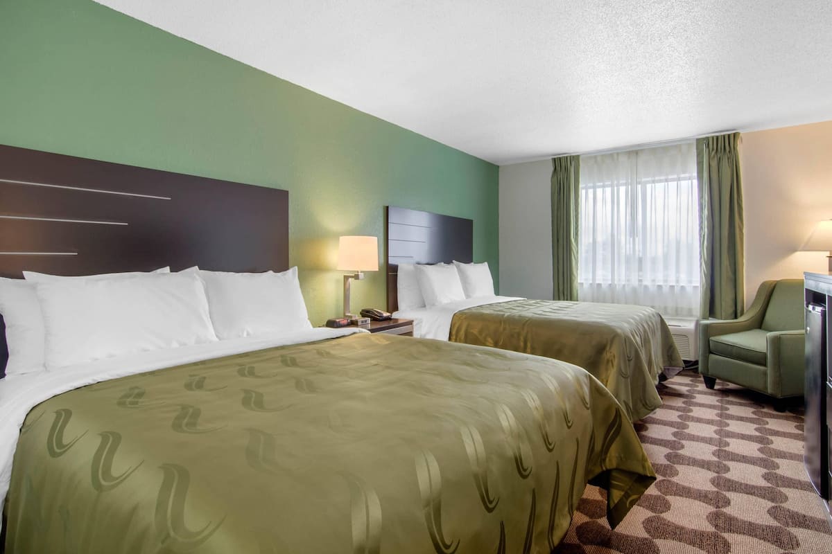 Standard Room, 2 Queen Beds, Non Smoking | Desk, rollaway beds, free WiFi, bed sheets