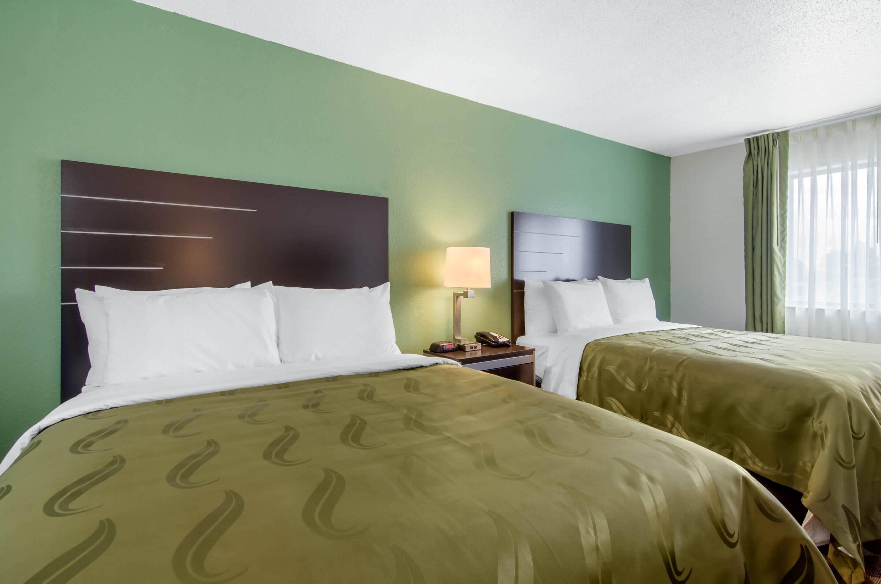 standard room, 2 queen beds, non smoking | desk, free wifi, bed sheets, alarm clocks