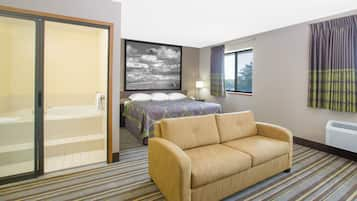 Studio Suite, 1 King Bed, Non Smoking | Memory-foam beds, desk, laptop workspace, blackout curtains